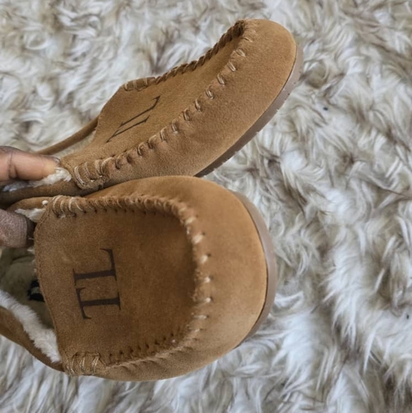 Lands' End Tan Leather Moccasin Suede Shoes Size 9B 🌴✌️ - Picture 9 of 9